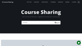 What Coursesharing.top website looked like in 2023 (This year)