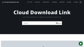 What Clouddownload.link website looked like in 2023 (This year)