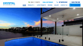 What Crystalglassbuild.com.au website looked like in 2023 (This year)