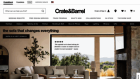 What Crateandbarrel.com website looked like in 2023 (This year)