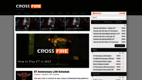 What Crossfire.nu website looked like in 2023 (This year)