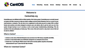 What Centoshelp.org website looked like in 2023 (This year)