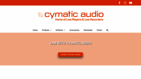 What Cymaticaudio.com website looked like in 2023 (This year)