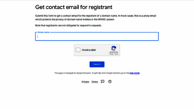 What Contactprivacy.email website looked like in 2023 (This year)