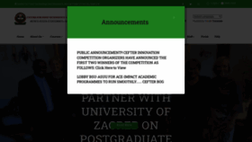 What Cefterbsu.edu.ng website looked like in 2023 (This year)