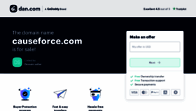 What Causeforce.com website looked like in 2023 (This year)
