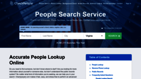 What Checkpeople.com website looked like in 2023 (This year)