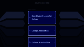 What Csumentor.org website looked like in 2023 (This year)