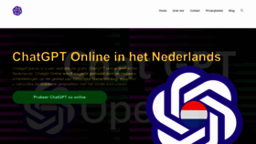 What Chatgptopenai.nl website looked like in 2023 (This year)