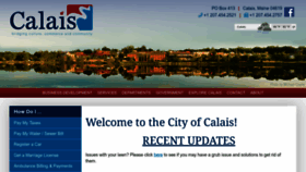 What Calaismaine.org website looked like in 2023 (This year)