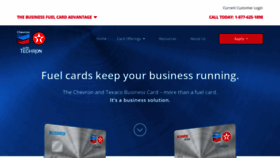 What Chevrontexacobusinesscard.com website looked like in 2023 (This year)