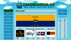 What Cardsharing.co website looked like in 2023 (This year)