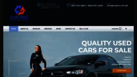 What Carpro.com.ph website looked like in 2023 (This year)
