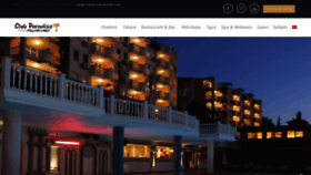 What Clubparadisohotel.com website looked like in 2023 (2 years ago)