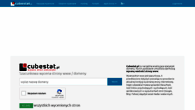 What Cubestat.pl website looked like in 2023 (This year)