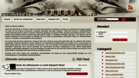 What Comunicate-de-presa.ro website looked like in 2011 (12 years ago)