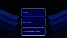 What Ccshop.pw website looked like in 2023 (This year)