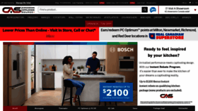 What Canadianappliance.ca website looked like in 2023 (This year)