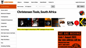 What Christensen.co.za website looked like in 2023 (2 years ago)