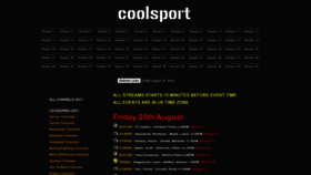 What Coolsport.biz website looked like in 2023 (This year)