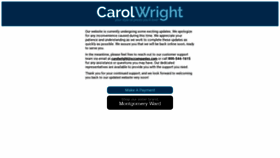 What Carolwright.com website looked like in 2023 (This year)
