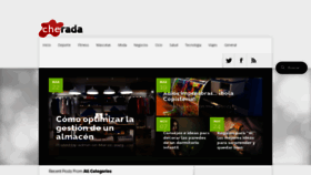 What Cherada.com website looked like in 2023 (This year)