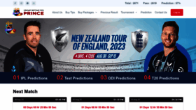 What Cricketbettingtipsprince.com website looked like in 2023 (This year)