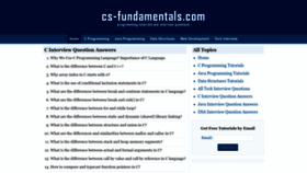 What Cs-fundamentals.com website looked like in 2023 (This year)