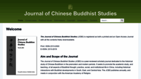 What Chinesebuddhiststudies.org website looked like in 2023 (This year)