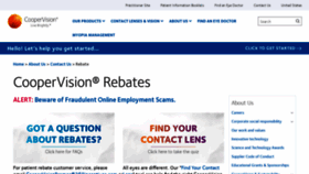 What Coopervision-rebates.com website looked like in 2023 (This year)