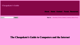 What Cheapskatesguide.org website looked like in 2023 (This year)