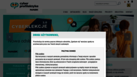 What Cyberprofilaktyka.pl website looked like in 2023 (This year)