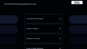 What Centerforemergingfutures.org website looked like in 2023 (This year)
