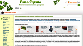 What China-capsula.ru website looked like in 2023 (This year)
