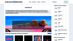What Cuevana2espanol.net website looked like in 2023 (1 year ago)