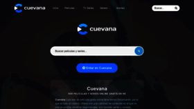 What Cuevana.us.com website looked like in 2023 (This year)