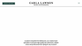 What Carlalawson.com website looked like in 2023 (This year)