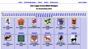 What Cross-stitch-pattern.net website looked like in 2023 (This year)