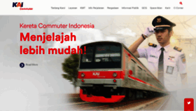 What Commuterline.id website looked like in 2023 (This year)