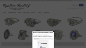 What Cynthiafindlay.com website looked like in 2023 (This year)