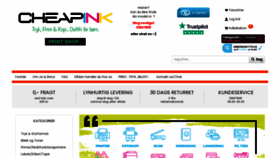 What Cheapink.dk website looked like in 2023 (This year)