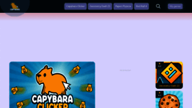 What Capybaragame.io website looked like in 2023 (This year)