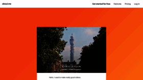 What Chrisleydon.com website looked like in 2023 (2 years ago)