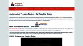 What Cartroublecodes.com website looked like in 2023 (This year)