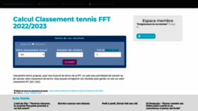 What Classement-tennis.com website looked like in 2023 (This year)