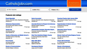 What Catholicjobs.com website looked like in 2023 (This year)