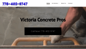 What Concretevictoria.net website looked like in 2023 (This year)