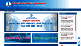 What Ctsv.dthu.edu.vn website looked like in 2023 (This year)