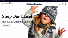What Closetobsession.com website looked like in 2023 (This year)