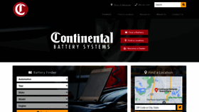 What Continentalbattery.com website looked like in 2023 (This year)